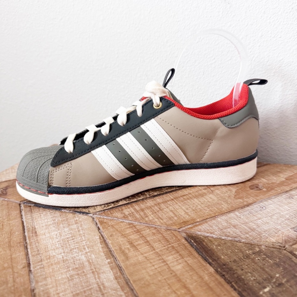 adidas Superstar Rattan Cream Sneakers - Picture 4 of 13